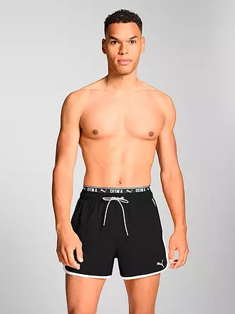 PUMA | Badeshort Track da uomo | schwarz